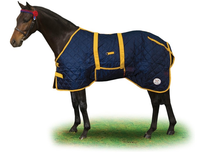 (RUNOUT) Miniature Navy Quilted Doona Stable Rug + (FREE Neck Rug*)