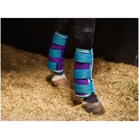 4 Protections De Transport Pour Cheval (guêtres) - NC EQUINE - Polaire épaisse - Multicolore