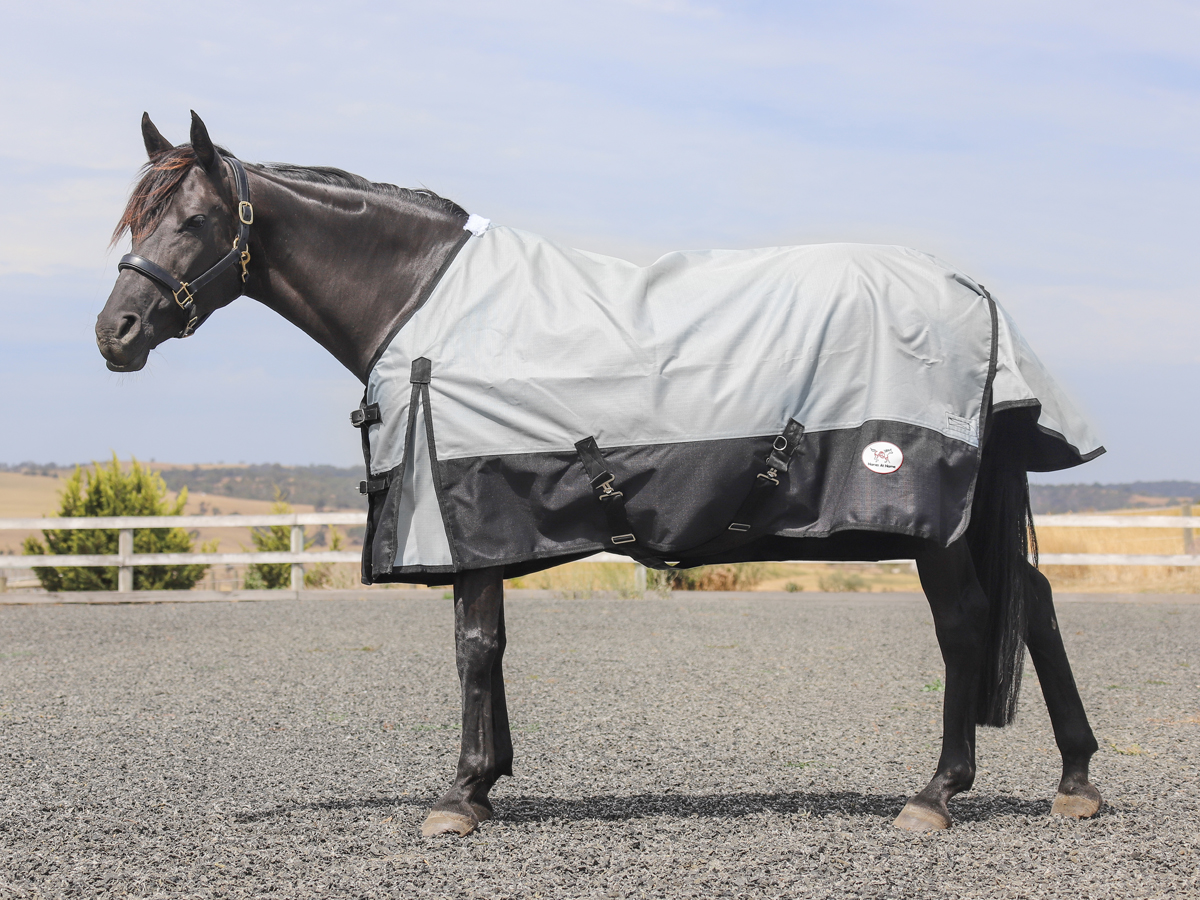Light Grey / Black Rainsheet Rug