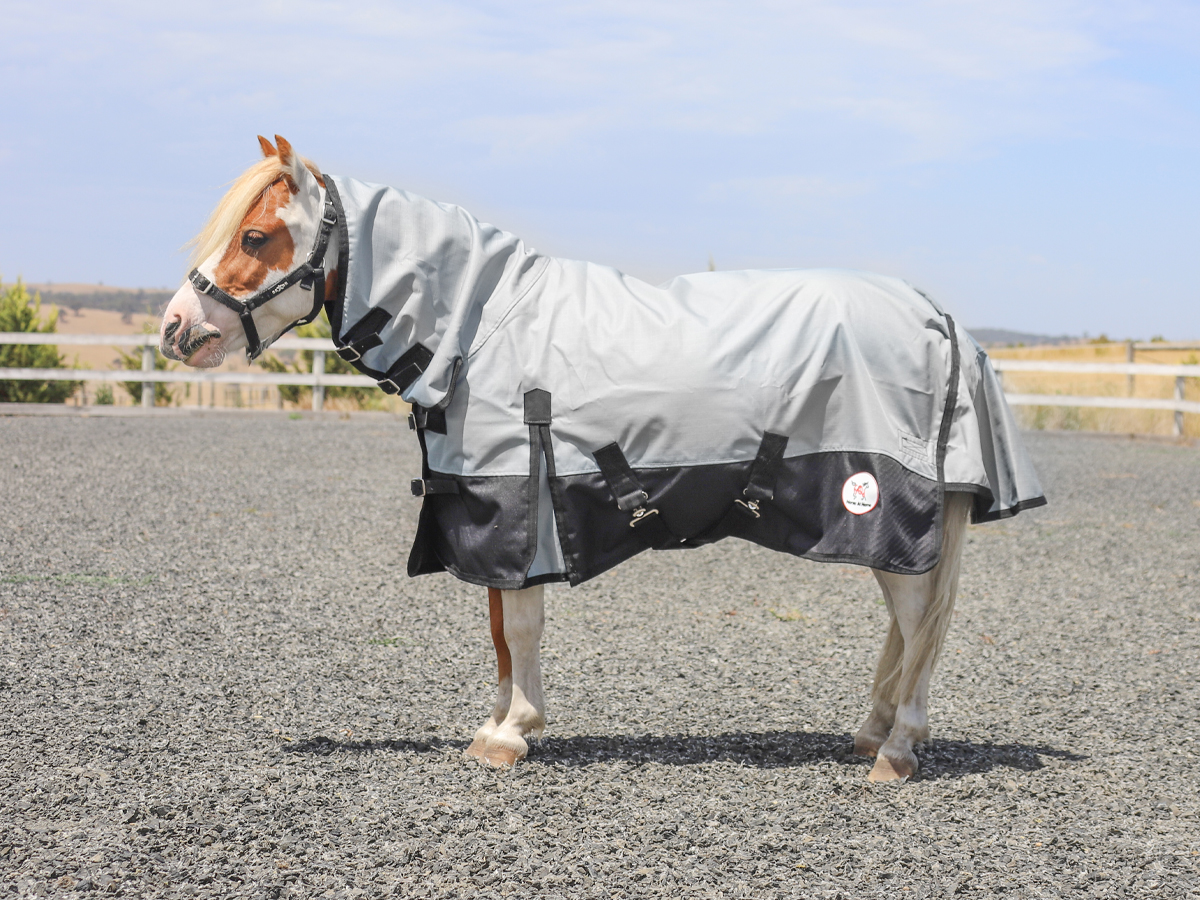 Light Grey / Black Miniature Rainsheet Combo